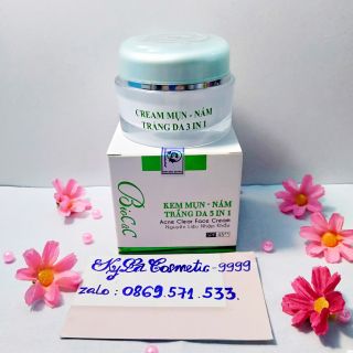 Bioc&c kem mụn nám trắng da 3in1