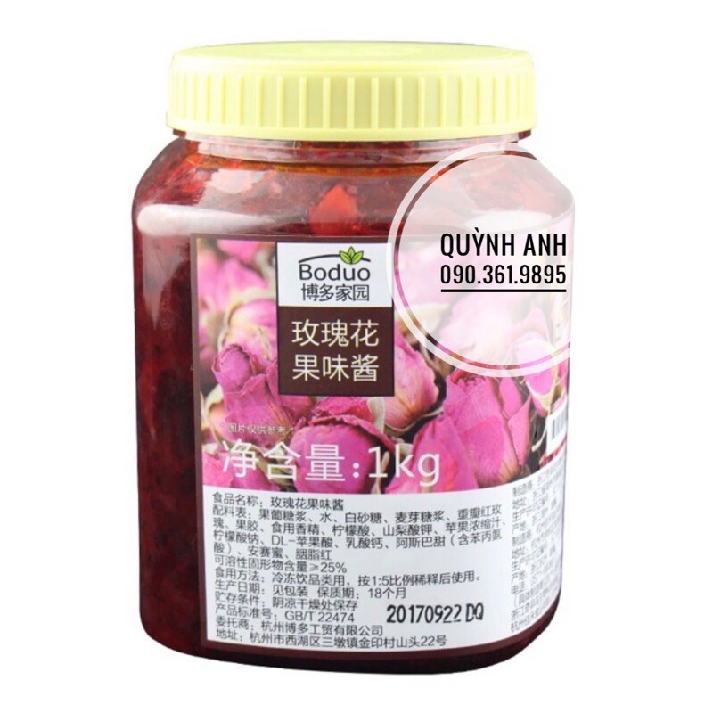 Mứt hoa hồng Boduo 1kg