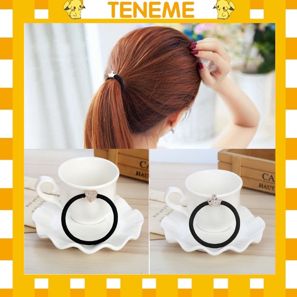 Dây Buộc Tóc Thun Đàn Hồi, Chun Cột Tóc Hạt Charm Cute Phong Cách Trẻ Trung SC20