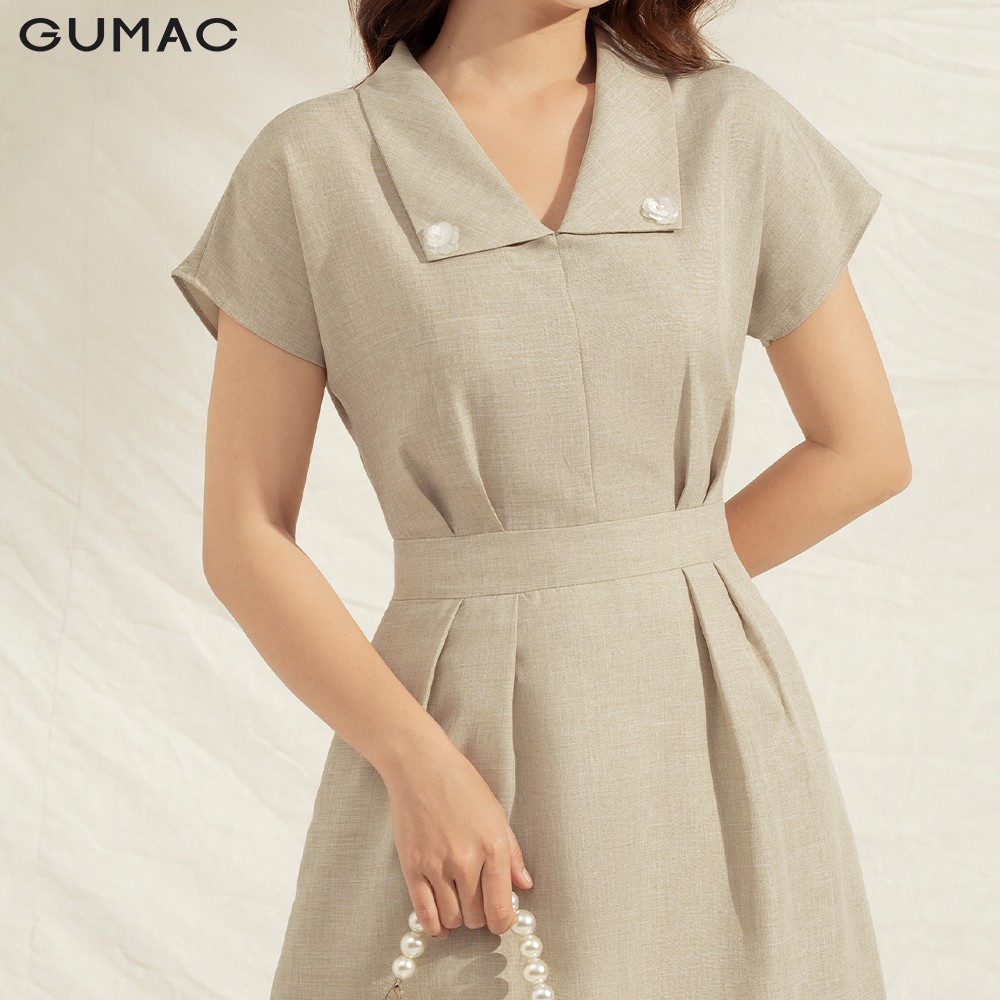 Đầm cổ lật ly mở DA1102 GUMAC | BigBuy360 - bigbuy360.vn