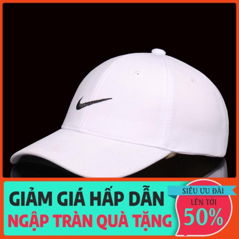 Mũ lưỡi trai thể thao Polo bằng cotton thêu logo NIKE cho nam và nữ xịn