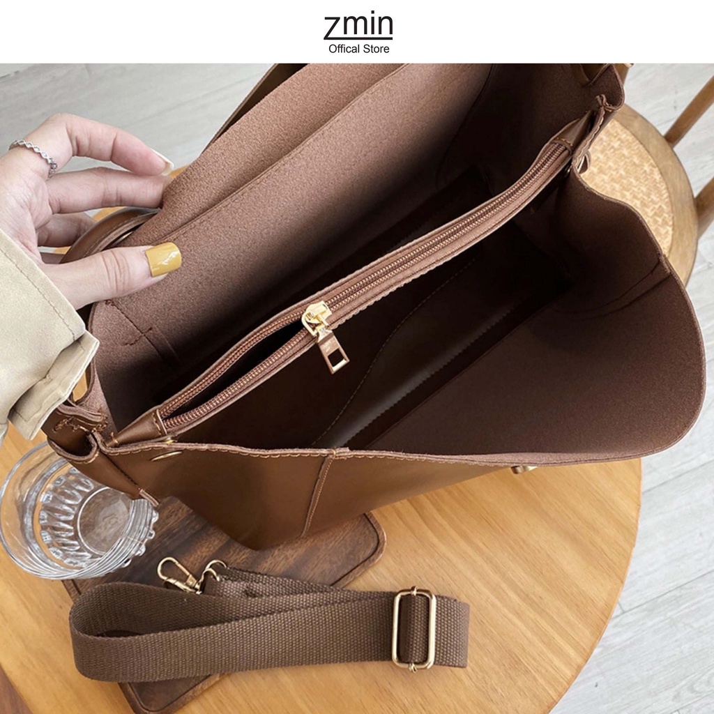 Túi xách nữ đeo chéo thời trang Zmin, chất liệu da cao cấp - T077