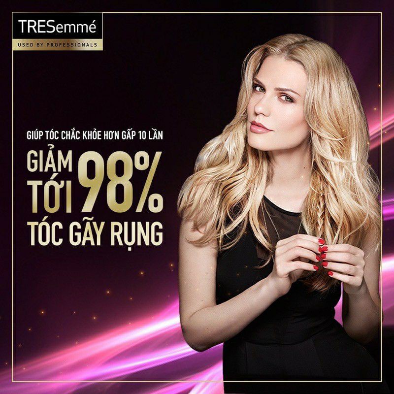 dầu gội tresemme 650g (có 2 màu đỏ+đen) ngăn gãy rụng tóc và phục hồi mái tóc khô sơ của bạn(cam kết hàng chuẩn)