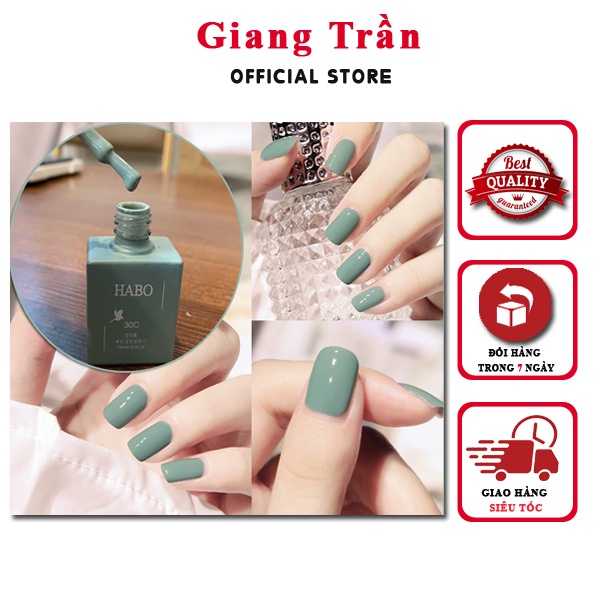 Sơn gel xanh min - sơn móng tay đẹp Hottrend 2021