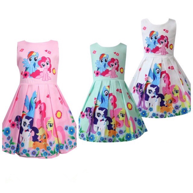 Đầm cho bé gái in họa tiết My Little Pony dễ thương