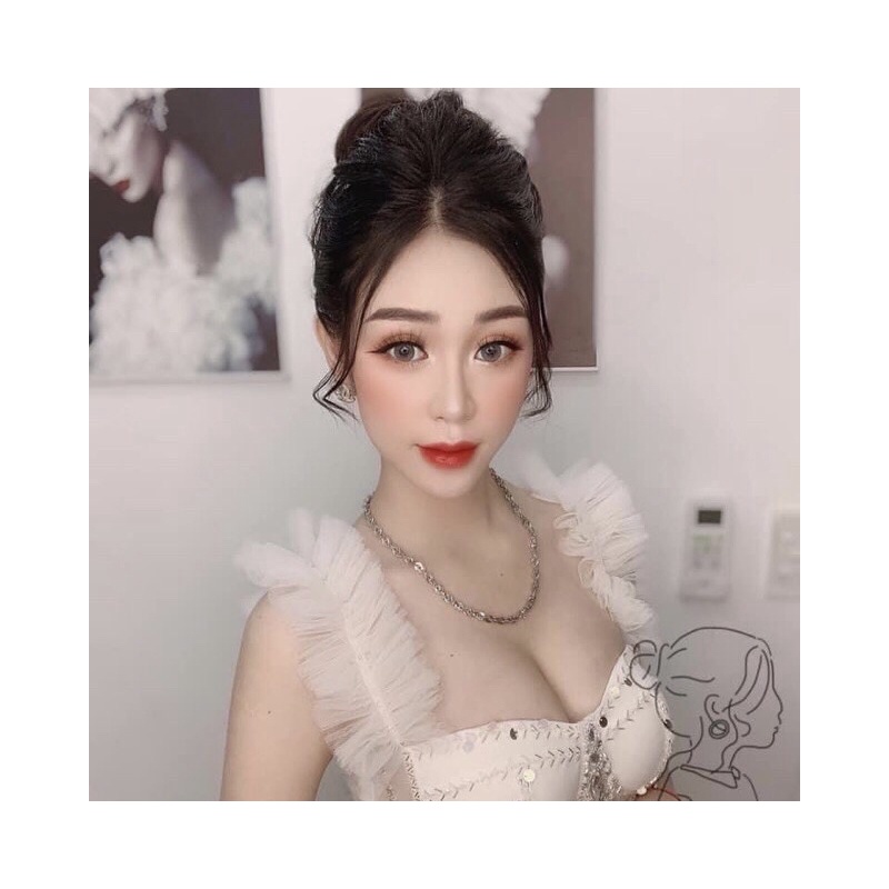 Dây chuyền xoắn xi BẠCH KIM siêu sáng khắc ký hiệu italy