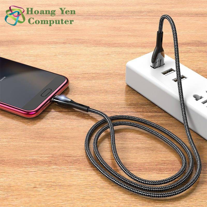 Cáp Sạc MICRO USB Hoco U89 Cho Android Dây Dù 1.2M - BH 1 Năm Chính Hãng (MÀU SẮC NGẪU NHIÊN) - Hoàng Yến Computer