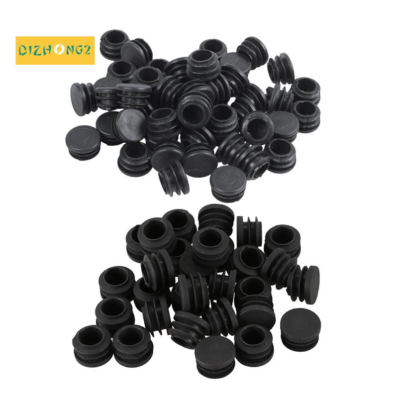 80 đầu bọc ống chân bàn ghế bằng nhựa màu đen kích thước 22mm và 19mm