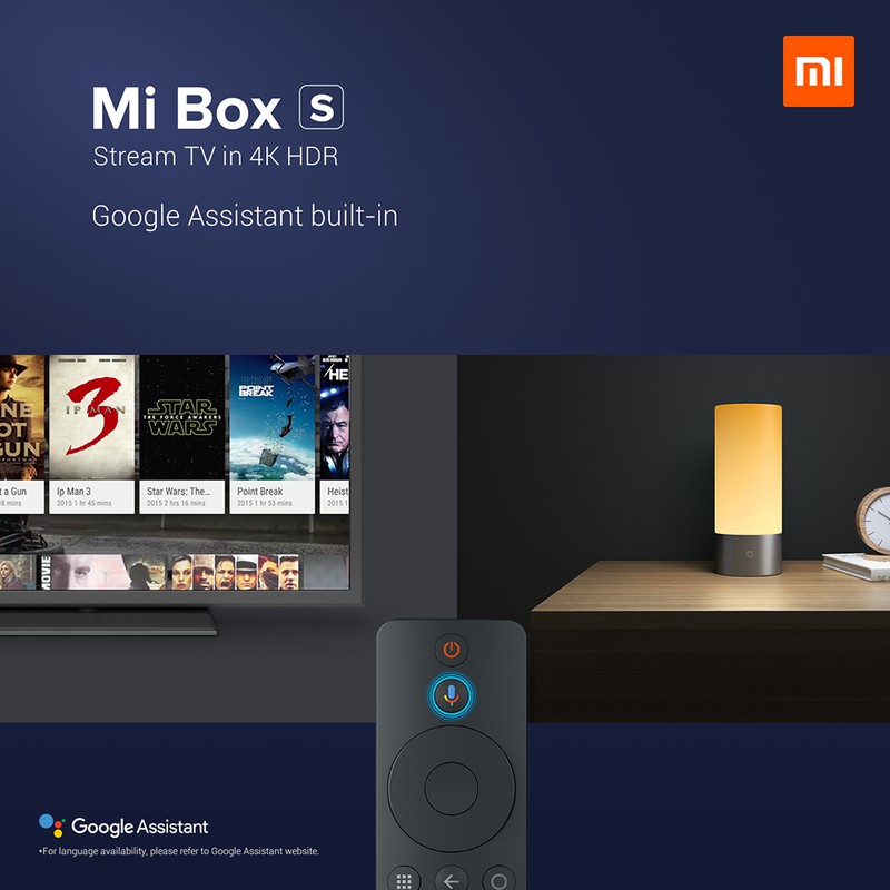 [BH12T, QTế] Tivi box Xiaomi Mibox S 4K I Mi TV Stick Tiếng Việt tìm kiếm giọng nói - Hàng chính hãng