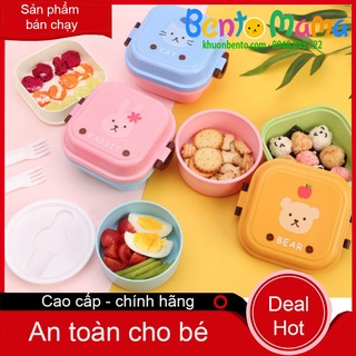 Hộp bento mini vuông hoặc tròn cho bé
