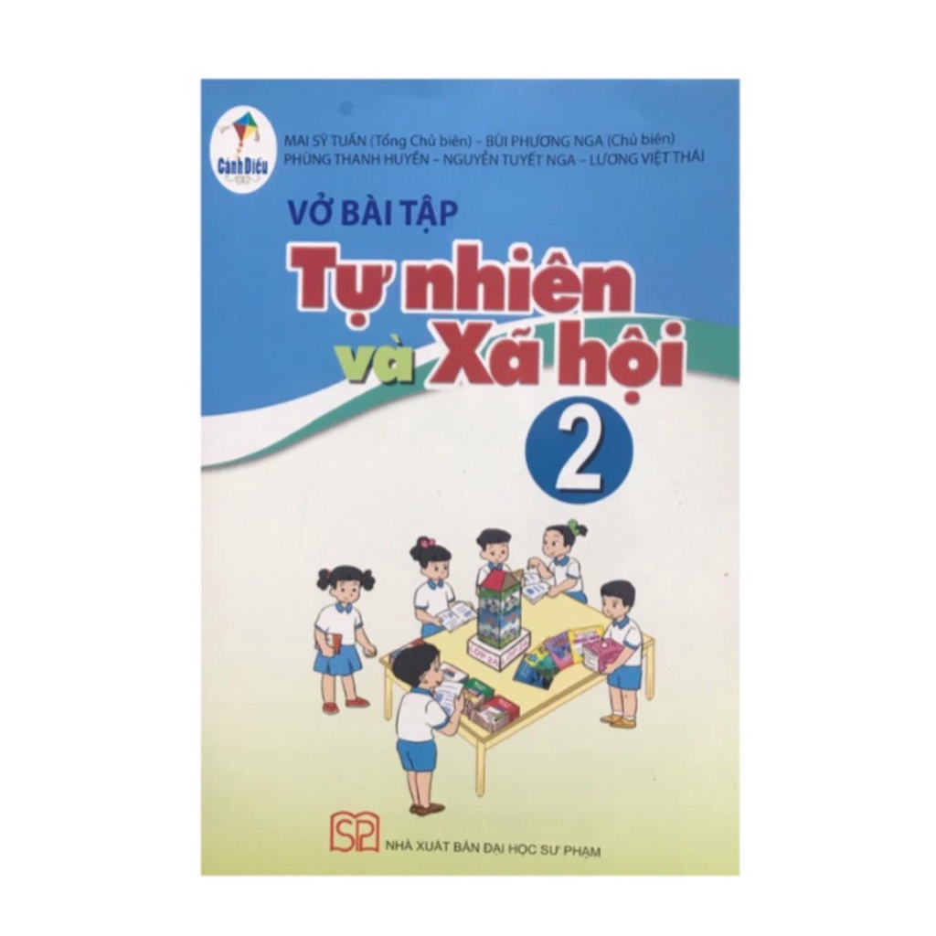 Sách - Vở bài tập tự nhiên và xã hội lớp 2  + Bán kèm 1 quyển Bé tập tô màu 15k