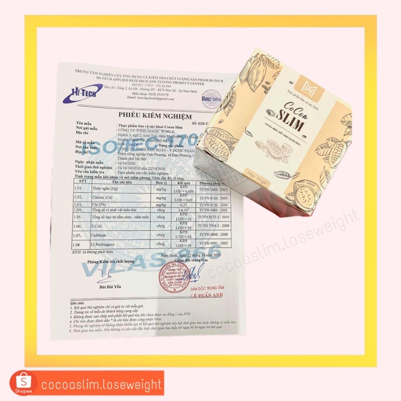 [MẪU MỚI NHẤT] Giảm Cân COCOA SLIM Chính Hãng- Cam Kết Hiệu Quả 100%