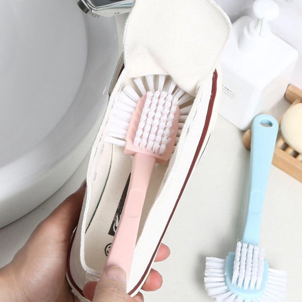 Bàn Chải Vệ Sinh Giày Bằng Lúa Mạch Cán Dài Đa Năng Tiện Dụng