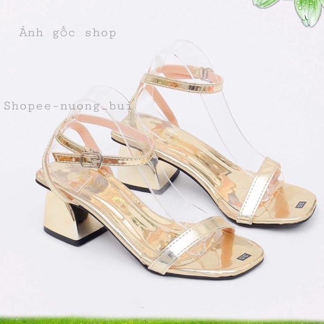 FREESHIP sandal quai mảnh gót vuông mã S9 | BigBuy360 - bigbuy360.vn