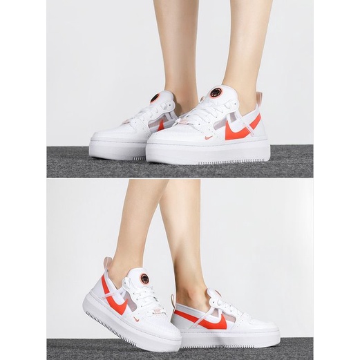 Giày Thể Thao Nữ Nike Court Vision CHÍNH HÃNG Nike Court Vision Alta Text White Magic Ember [CW6536-101] SimpleCHÍNH