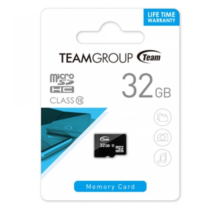 Thẻ nhớ 32GB Team Taiwan MicroSDHC Class 10 (Đen) | BigBuy360 - bigbuy360.vn