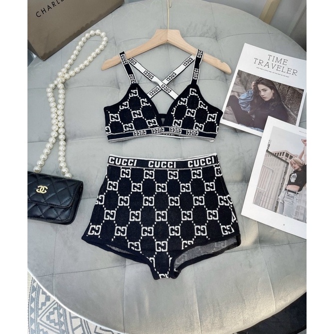 Set bikini len 2 mảnh đi biển hàng QC
