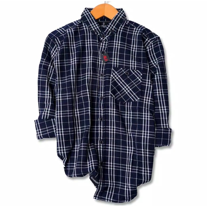 Áo Sơ Mi Tay Dài Vải Flannel Thời Trang Cho Tuổi Teen Và Người Lớn