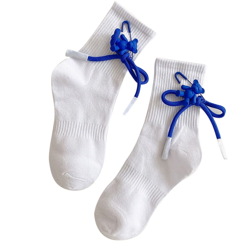 Xixi Đôi Vớ Cotton Thoáng Khí Họa Tiết Gấu Hoạt Hình Sáng Tạo Vui Nhộn Dành Cho Nữ