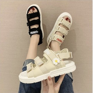 Dép Sandal Nữ  💋 FREESHIP 💋 dép quai dán hoa cúc Unisex nữ Cao Cấp BH61