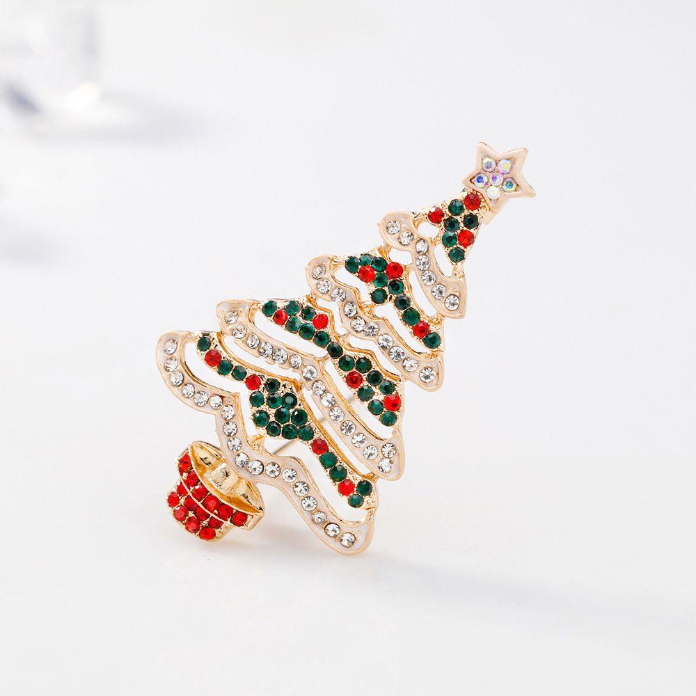 Ghim Cài Áo Hình Cây Thông Giáng Sinh Dễ Thương|Phụ Kiện Quần Áo Thời Trang Dễ Thương Cho Bé Gái