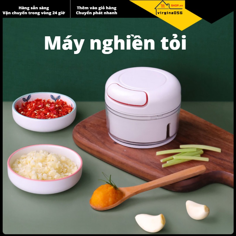 💯Hàng Hot😁 Bằng tay Máy Xay Tỏi Đa Năng Máy Xay Tay Đa Năng Cho Rau Trái Cây Thức Ăn Cho Bé Hành Tây 170ml 💖Hàng giao ngay💖Virgina056
