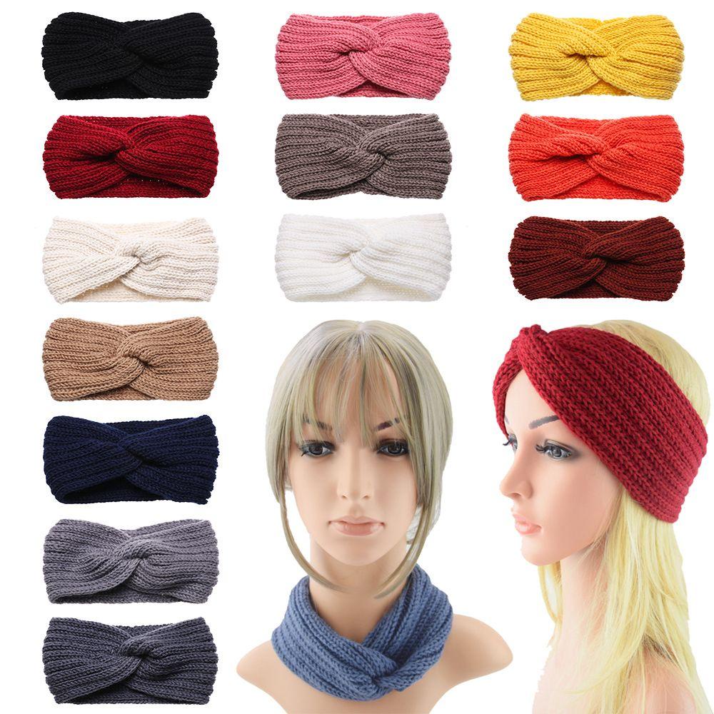 Băng Đô Đan Sợi Chéo Thời Trang Cho Nữ