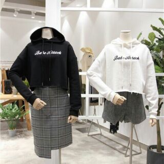 Áo hoodie croptop
