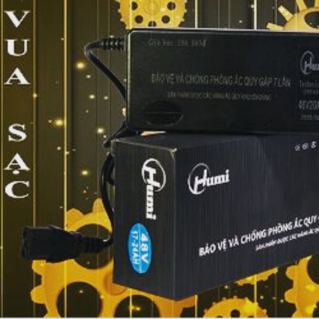 Sạc xe điện Humi 48V-20Ah chân đặc.