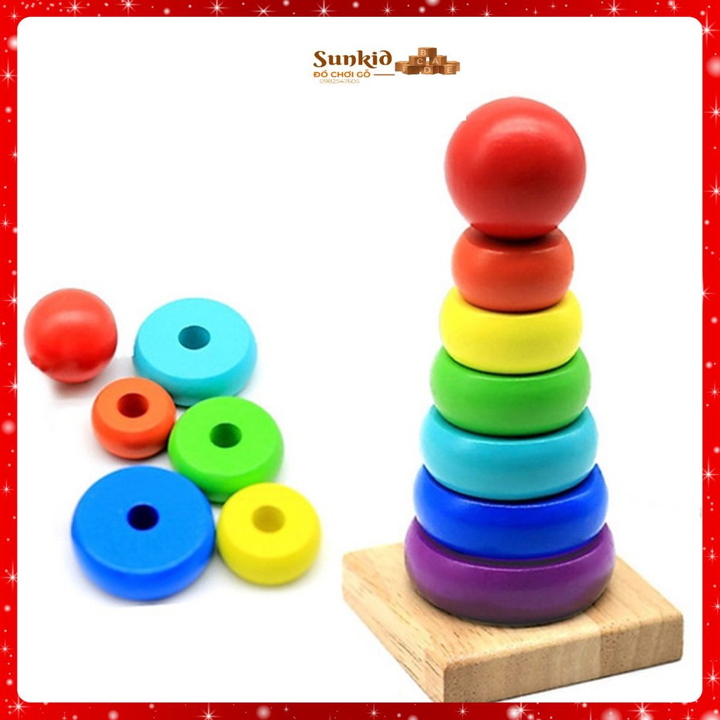 [ Hot ] Tháp mini nhiều màu cho bé