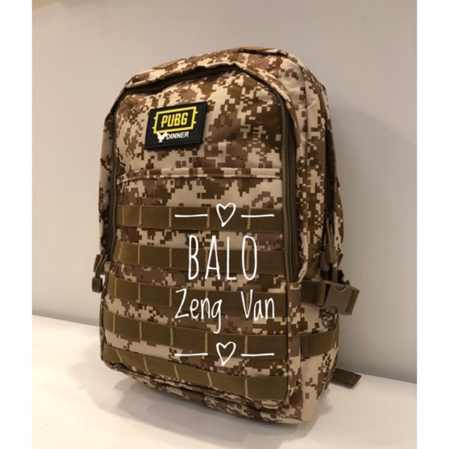 Balo phượt chiến thuật nguỵ trang rằn ri PUBG