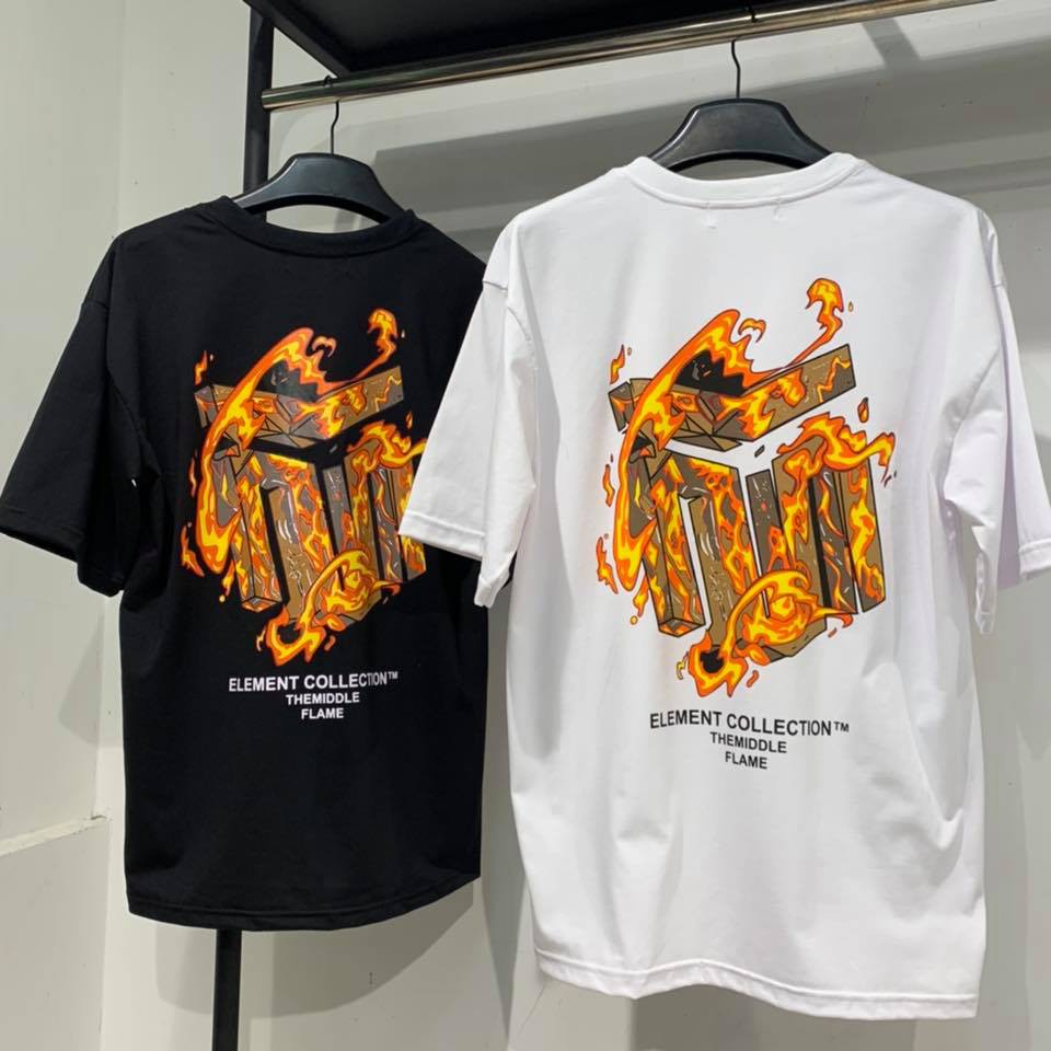 Áo thun The Middle Mệnh Hỏa, hình in to và cực đẹp, có size to, phong cách Unisex AL27