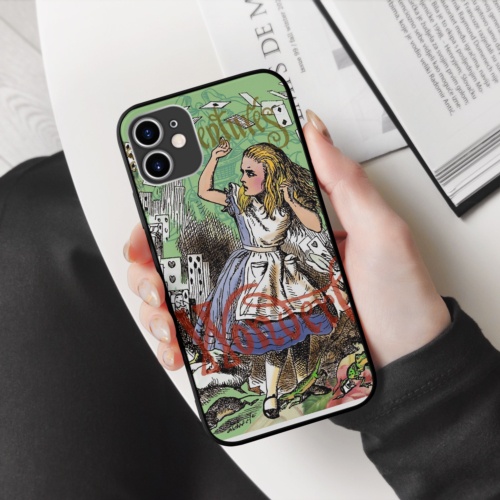 Ốp lưng iphone hình wonderland collage art op art viền vuông  cho các dòng SAMSUNG PAP20210730