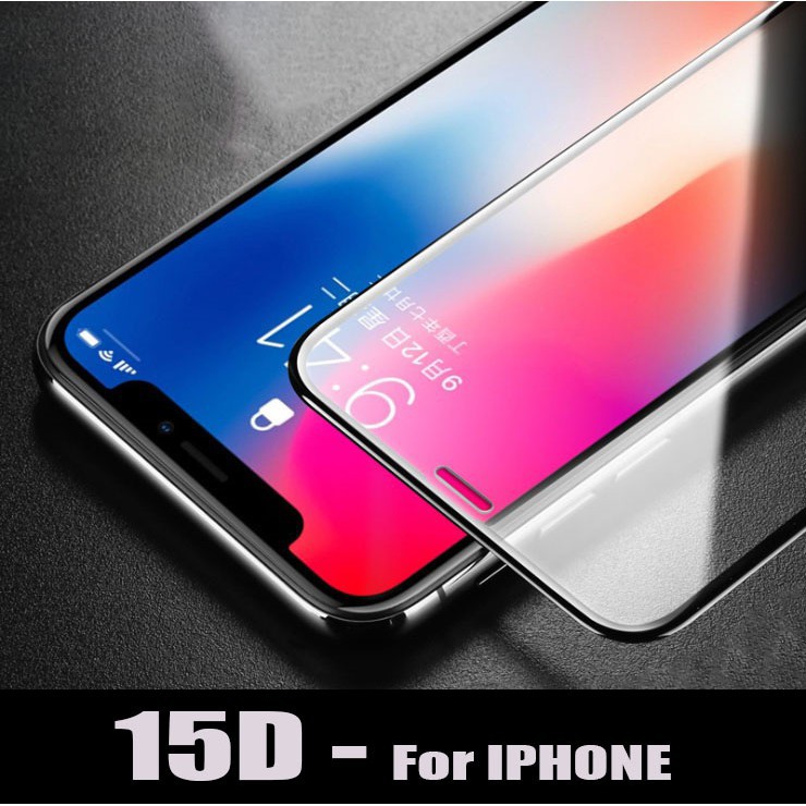 Kính cường lực Full Màn 15D REMAX 5/5s/6/6plus/6s/6s plus/6/7/7plus/8/8plus/x/xs/xs max/11/11 pro/11 promax - Shin case