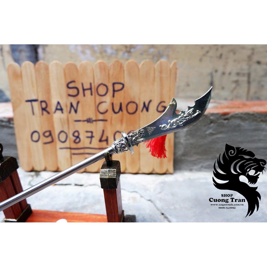 Mô hình móc khóa Thanh long đao