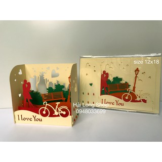 Hộp tình yêu 8 - love - thiệp 3d