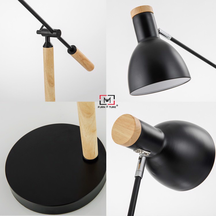 Đèn bàn gỗ bóng led scholar MW9326 thương hiệu MW FURNITURE