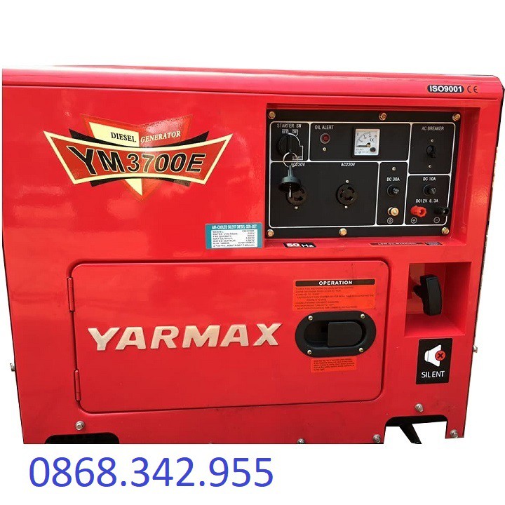 Máy Phát Điện Chạy Dầu 3Kw Yarmax 3700