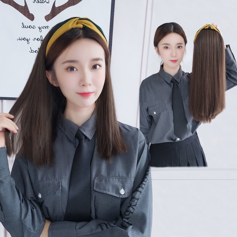 Băng Đô Cài Tóc Dáng Ngắn Thiết Kế Xinh Xắn Thời Trang Ốp