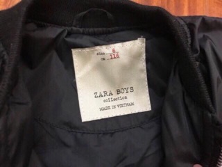 Phao bomber zara 3 lớp BT