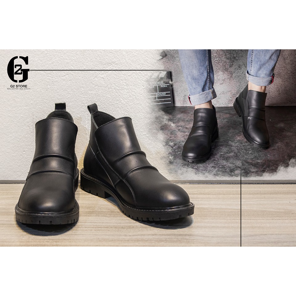 FREE SHIP G2-5858   Giày Tăng Chiều Cao New Chelsea Boot Độc Quyền G2 Store