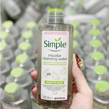 Nước tẩy trang Simple Micellar Cleansing Water 200ml