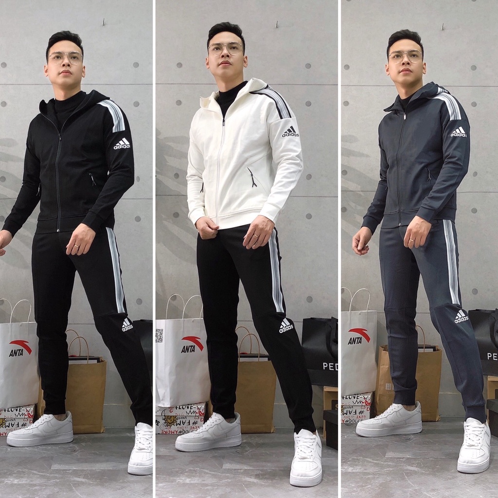 Bộ thể thao thu đông nam cao cấp bigsize kéo khóa xuất khẩu BSU 041 - 1747