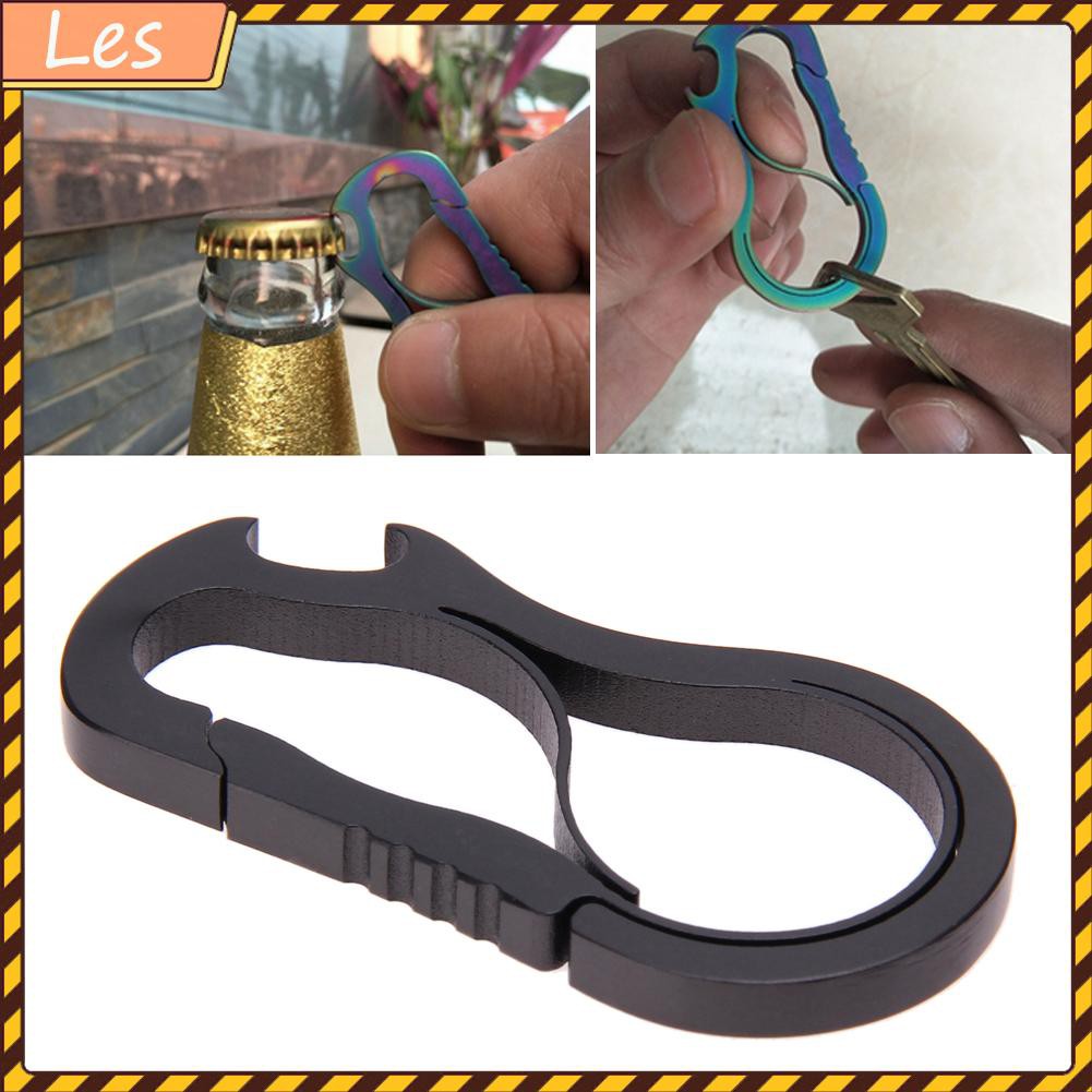 Metal Fast Buckle Outdoor Keychain EDC Equipment Titanium Alloy Carabiner