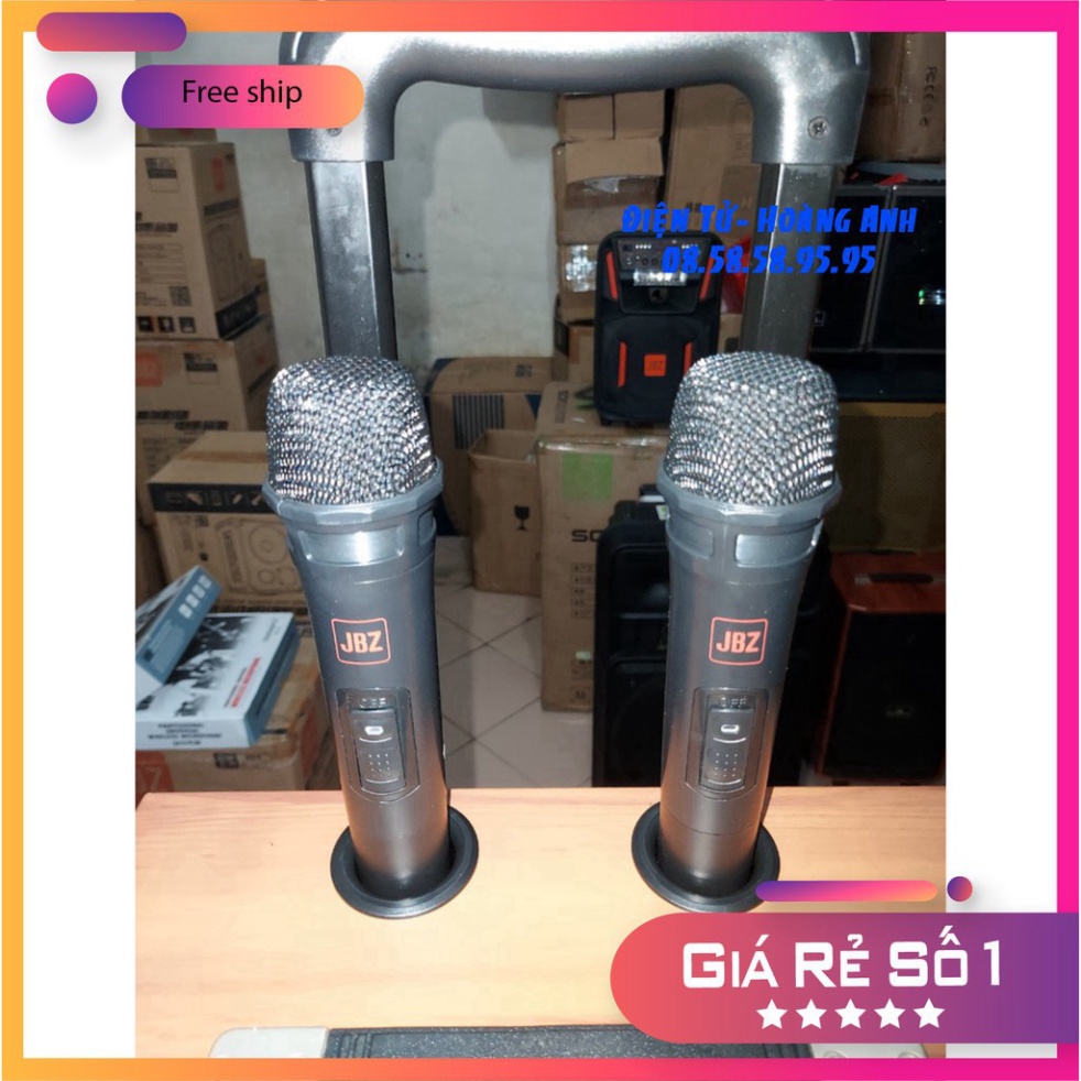 Loa kéo Jbz J8 + 2 micro không dây(J6 - J7 - J9 ... mẫu mới 3