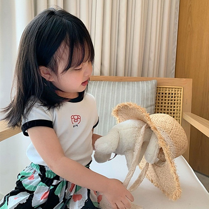 Áo Thun Tay Ngắn Màu Sắc Kẹo Ngọt Cho Bé 1-6 Tuổi