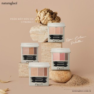 Phấn mắt hữu cơ 3 in 1 naturaglacé eye color palette