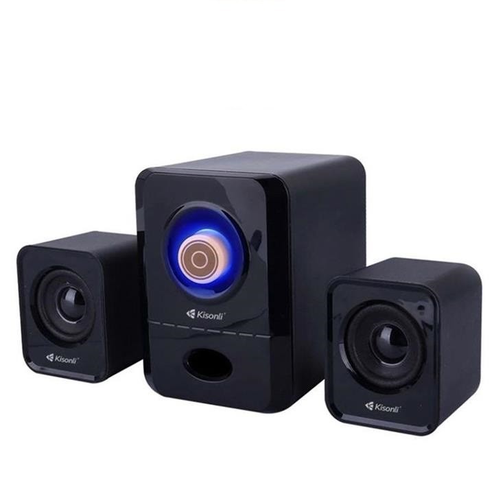 Loa máy tính loa vi tính Kisonli 2.1 với 3 loa âm thanh cực hay to và rõ