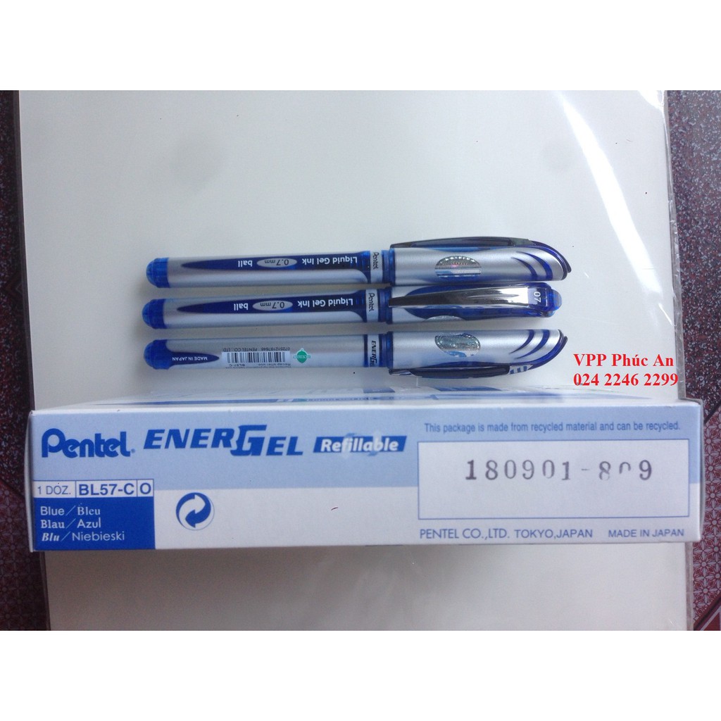 Bút ký Pentel mực xanh nét 0.5 hoặc 0.7- Bút ký Nhật