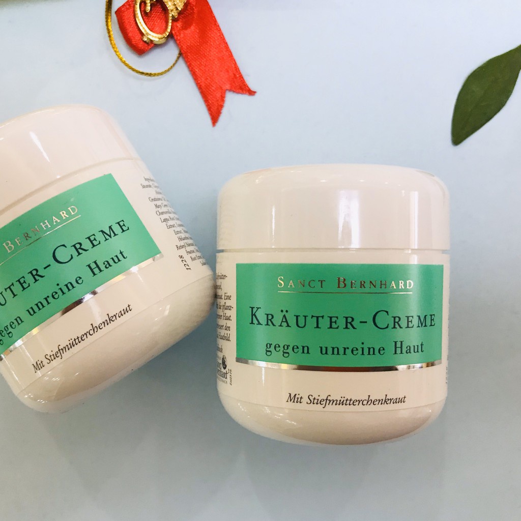 Kem ngừa mụn thảo dược Krauter Creme gegen unreine Haut 50ml [ Chính hãng CHLB Đức ]